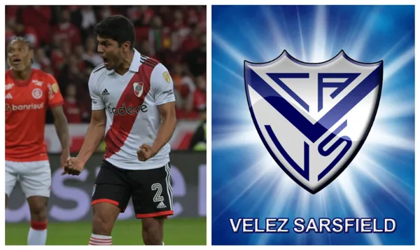 Con pocos minutos en River Plate, podría ser transferido a Vélez Sarsfield.