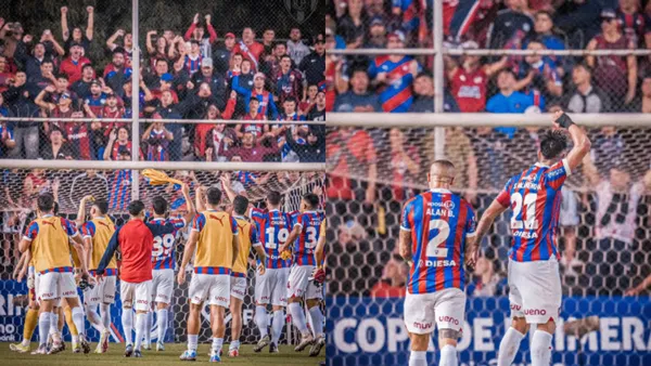 El festejo de los jugadores de Cerro Porteño