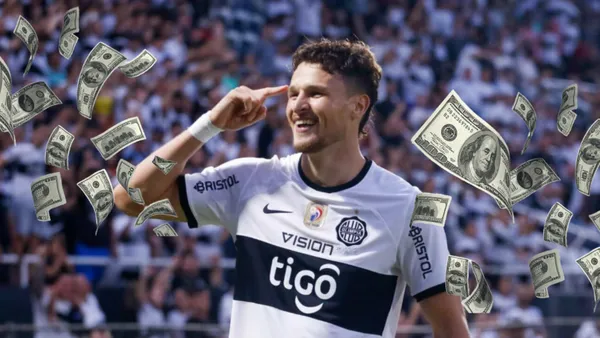 Facundo Bruera con la camiseta franjeada