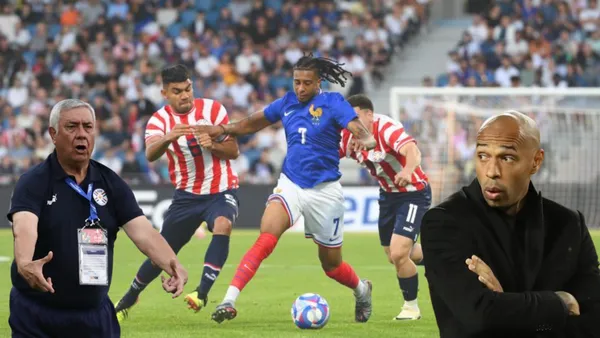 Jara Saguier y Thierry Henry