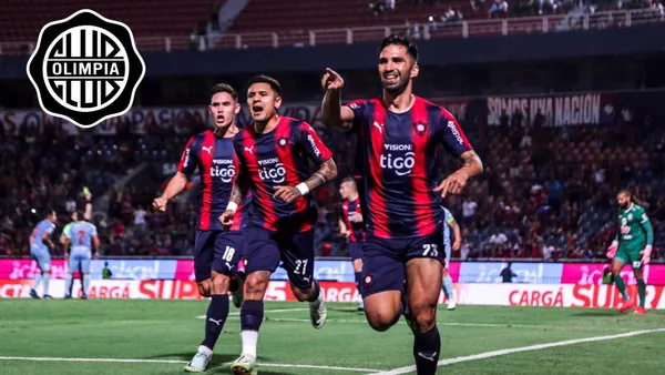 Jugadores de Cerro Porteño celebrando un gol