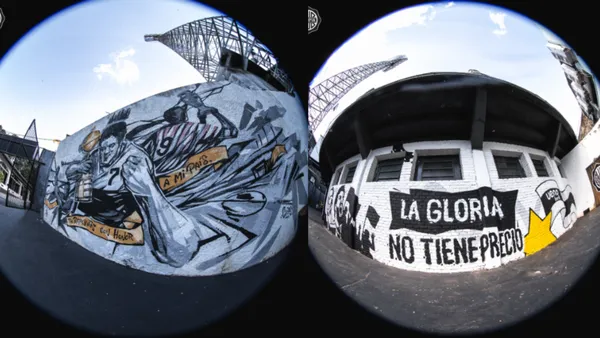 Los murales de la cancha de Olimpia