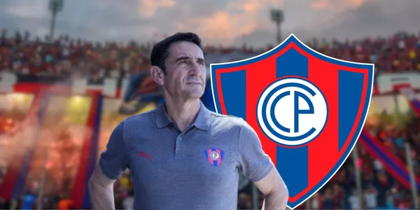Manolo Jiménez en su presentación como nuevo entrenador de Cerro Porteño