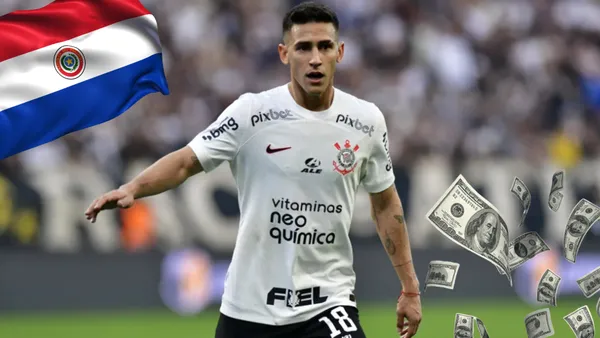 Matías Rojas con la camiseta de Corinthians