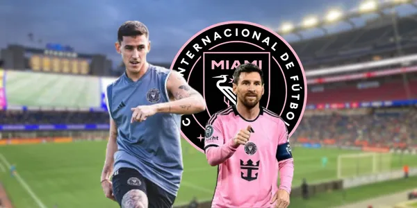 Matías Rojas durante un entrenamiento del Inter Miami