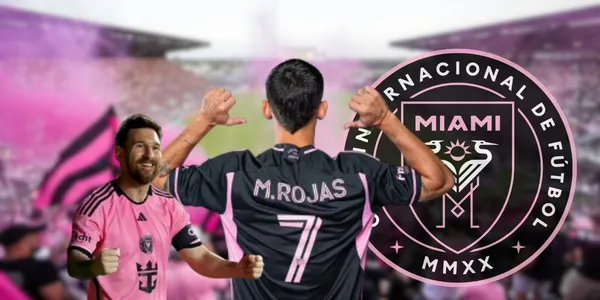 Matías Rojas en su presentación como jugador del Inter Miami