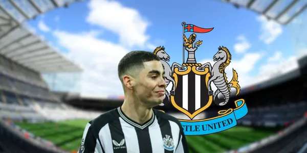 Miguel Almirón durante un partido de la Premier League con el Newcastle