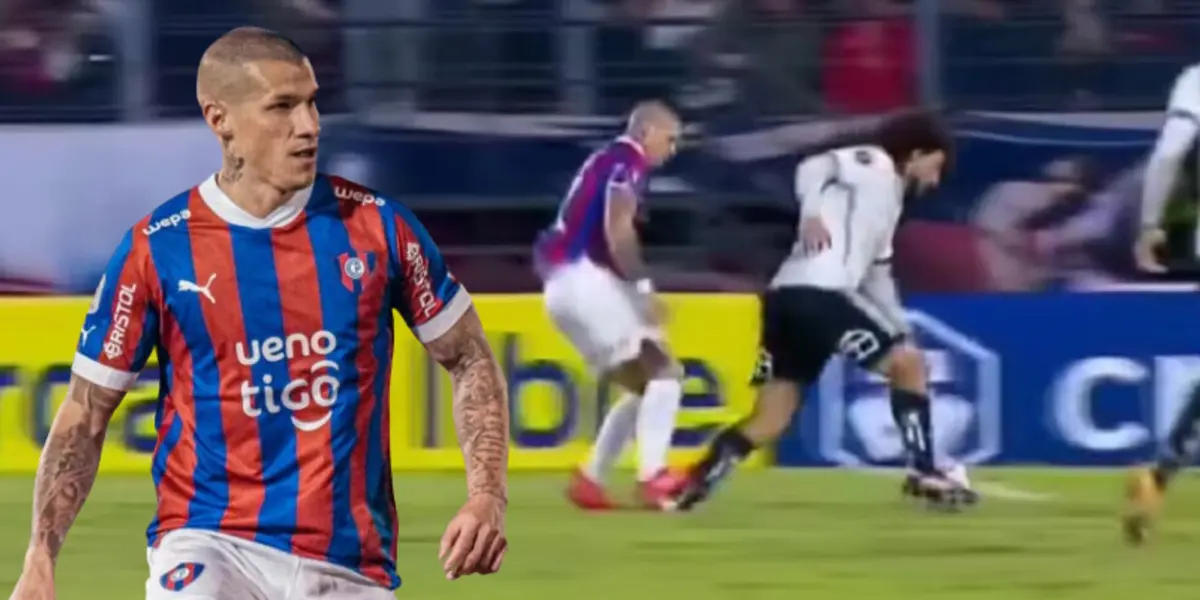 Alan Benítez y su fuerte entrada