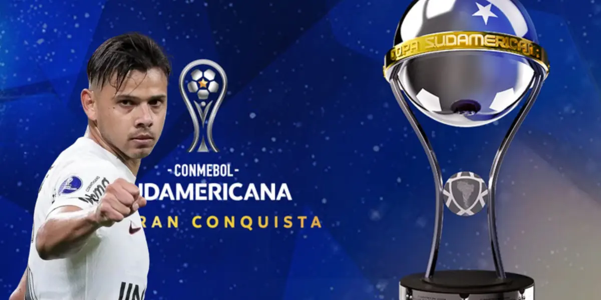 Ángel Romero celebrando un gol en la Copa Sudamericana