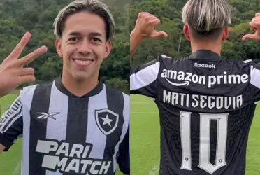 Botafogo reordenó los dorsales de sus jugadores entre los que aparece Matías Segovia.