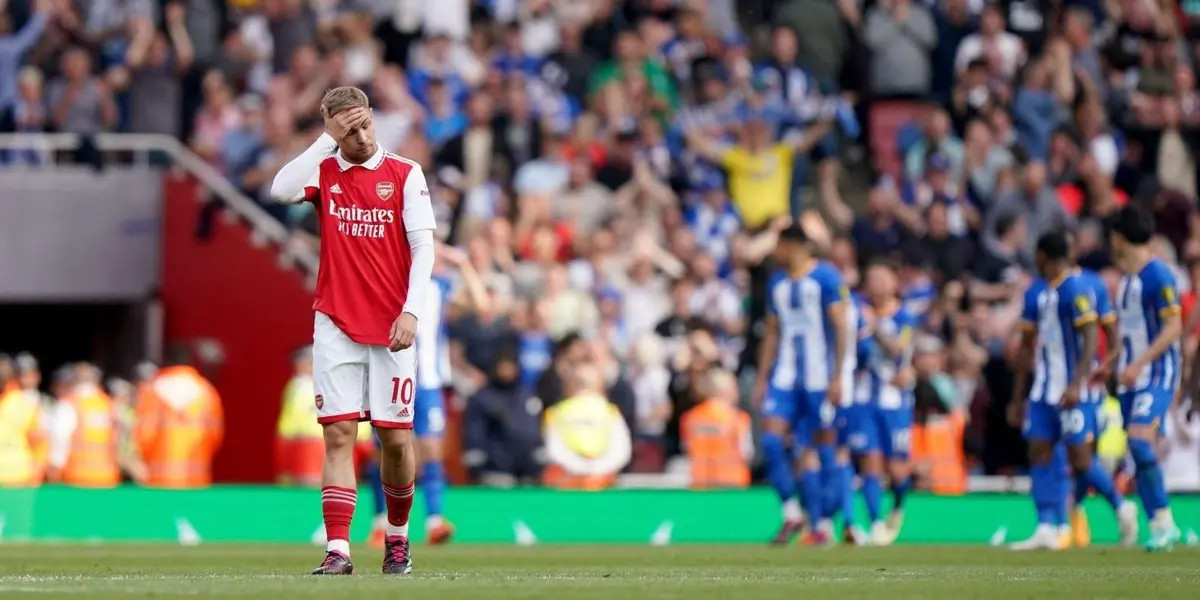 Brighton goleó al Arsenal en su casa y lo despidió de la lucha por el título