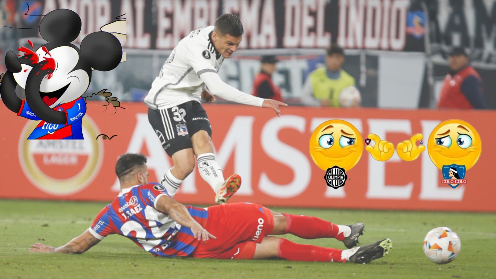 Como es habitual, los hinchas de Olimpia se burlaron al perder su máximo rival