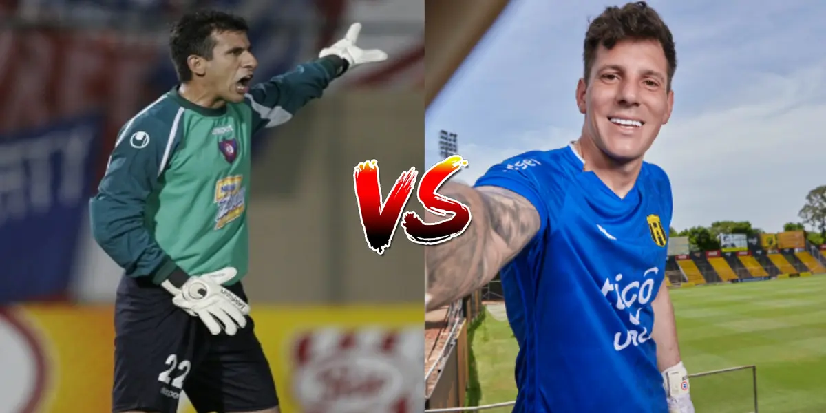 Danilo Aceval en Cerro Porteño y Gaspar Servio en Guaraní