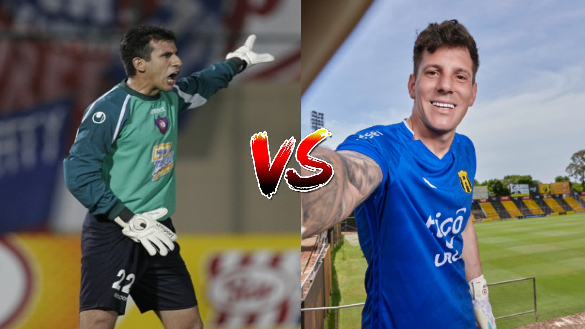 Danilo Aceval en Cerro Porteño y Gaspar Servio en Guaraní