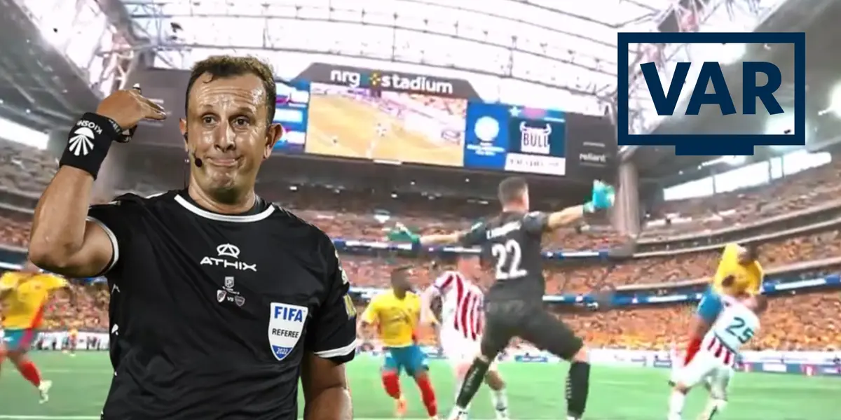 Darío Herrera, el juez del partido de Paraguay vs. Colombia