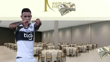 Derlis González con la camiseta de Olimpia