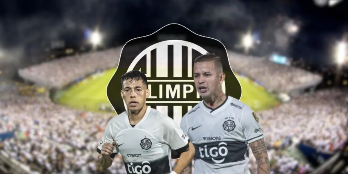 Derlis González y Carlos Arrúa con la camiseta de Olimpia en 2024
