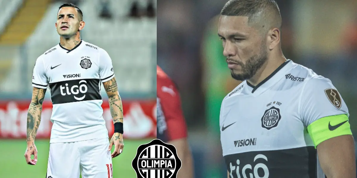 Derlis Gonzalez y Richard Ortiz con la camiseta franjeada