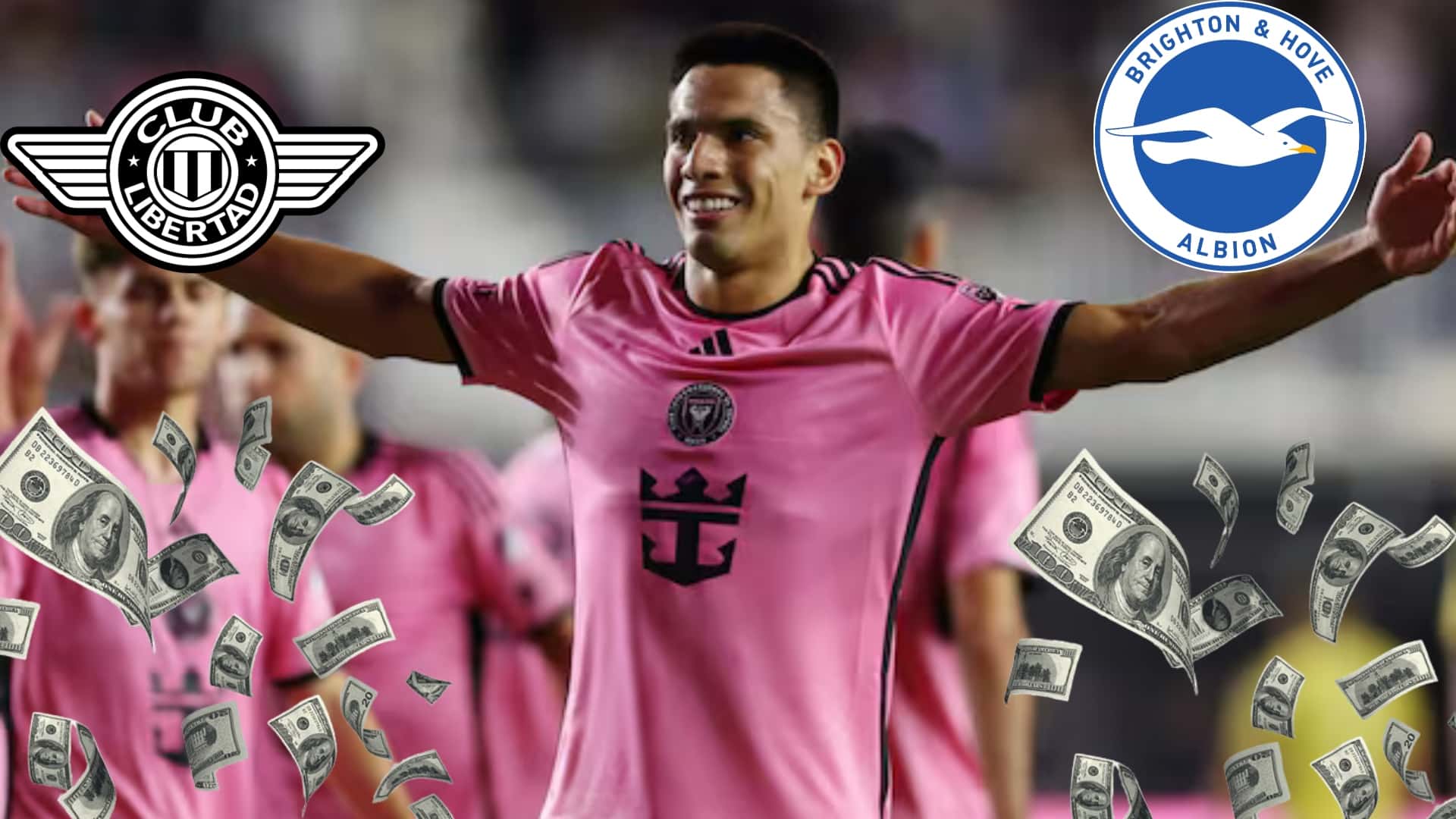 Diego Gómez con la camiseta de Inter Miami