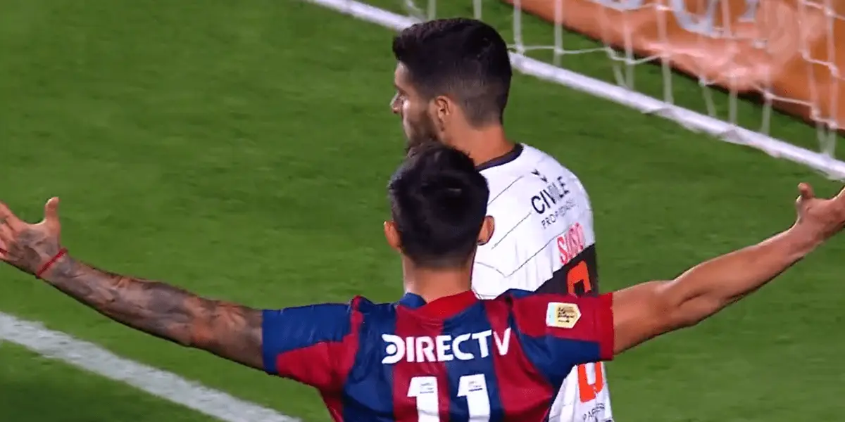 El atacante paraguayo de San Lorenzo tuvo un picante partido contra Platense.