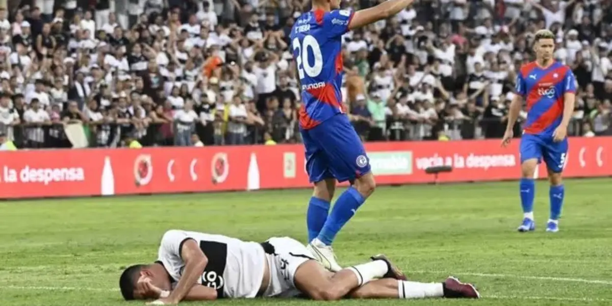 El delantero franjeado sufrió una dura lesión en el compromiso ante Cerro Porteño.
