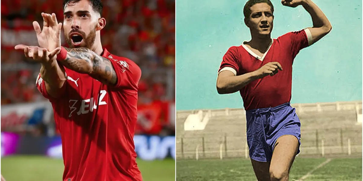 El delantero paraguayo alcanzó la marca del Saltarín Rojo