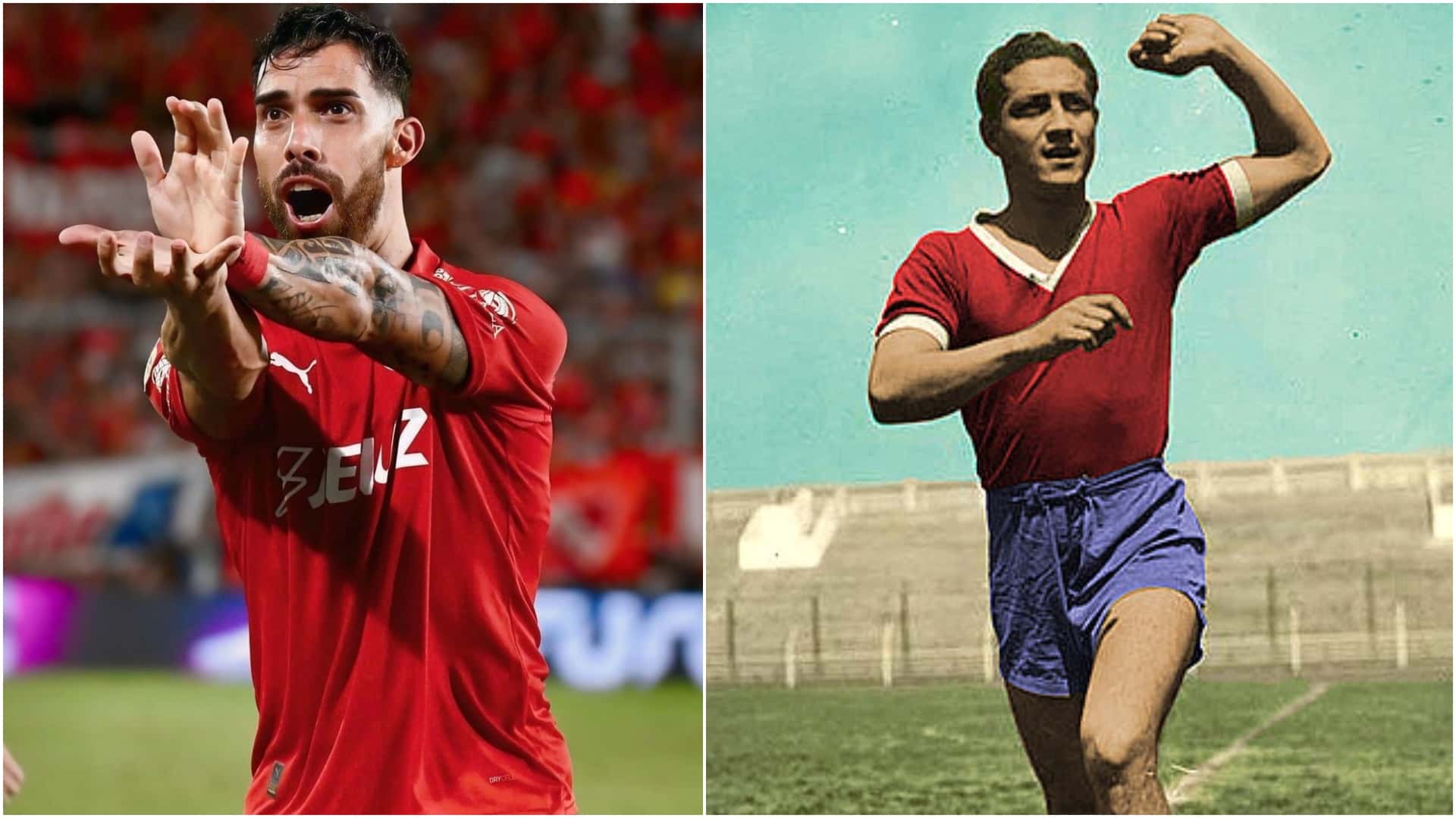 El delantero paraguayo alcanzó la marca del Saltarín Rojo