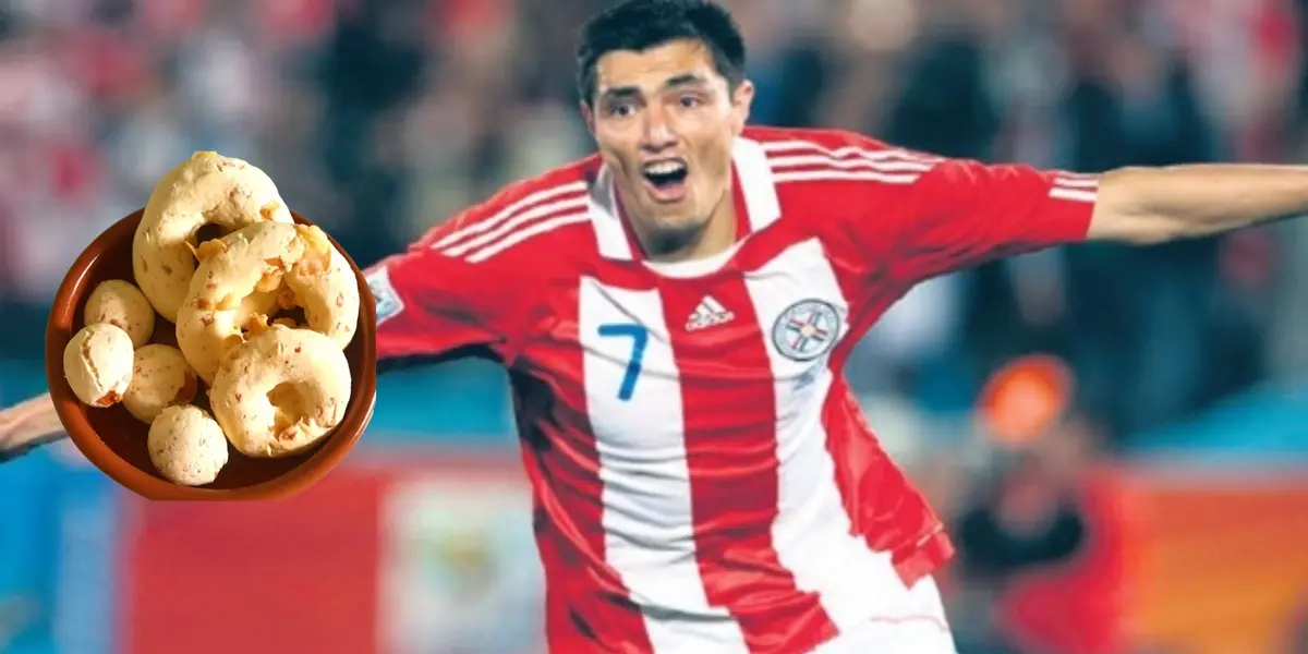 El delantero paraguayo mostró su actividad tradicional paraguaya