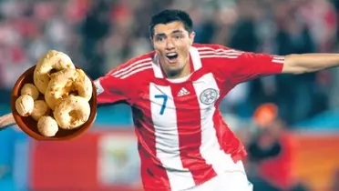 El delantero paraguayo mostró su actividad tradicional paraguaya