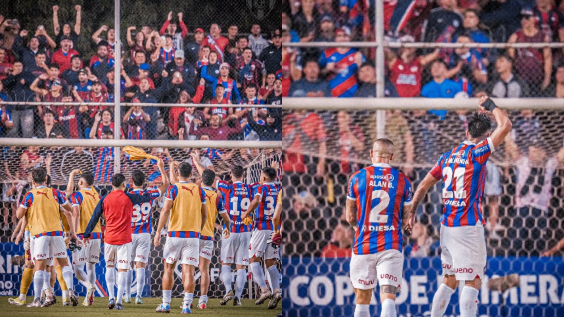 El festejo de los jugadores de Cerro Porteño