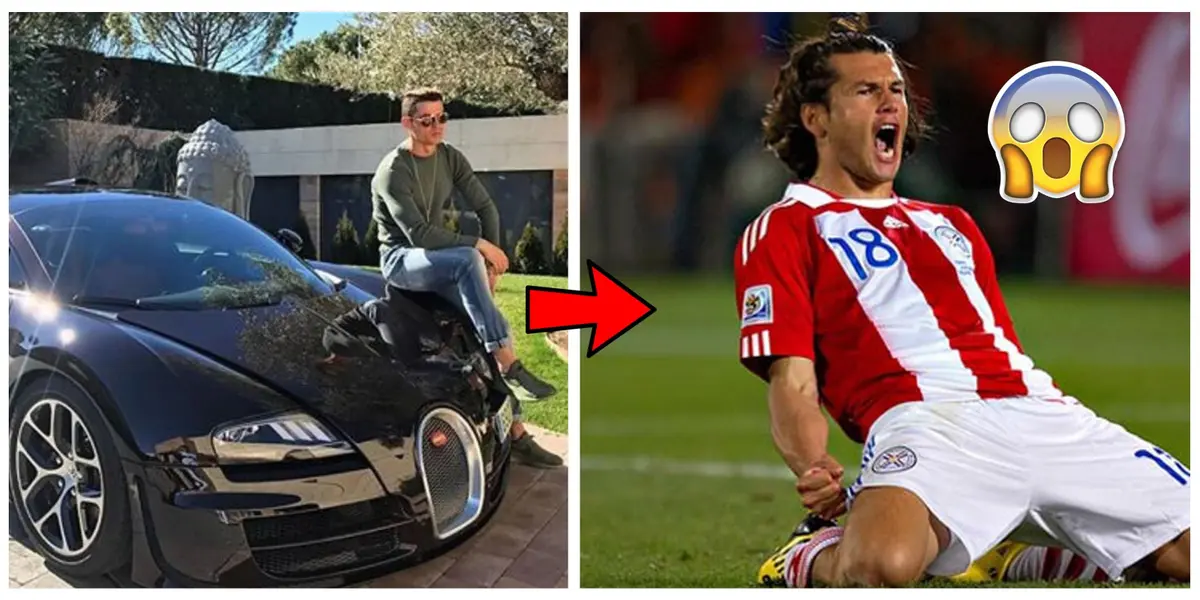 El histórico delantero portugués y el paraguayo, mano a mano