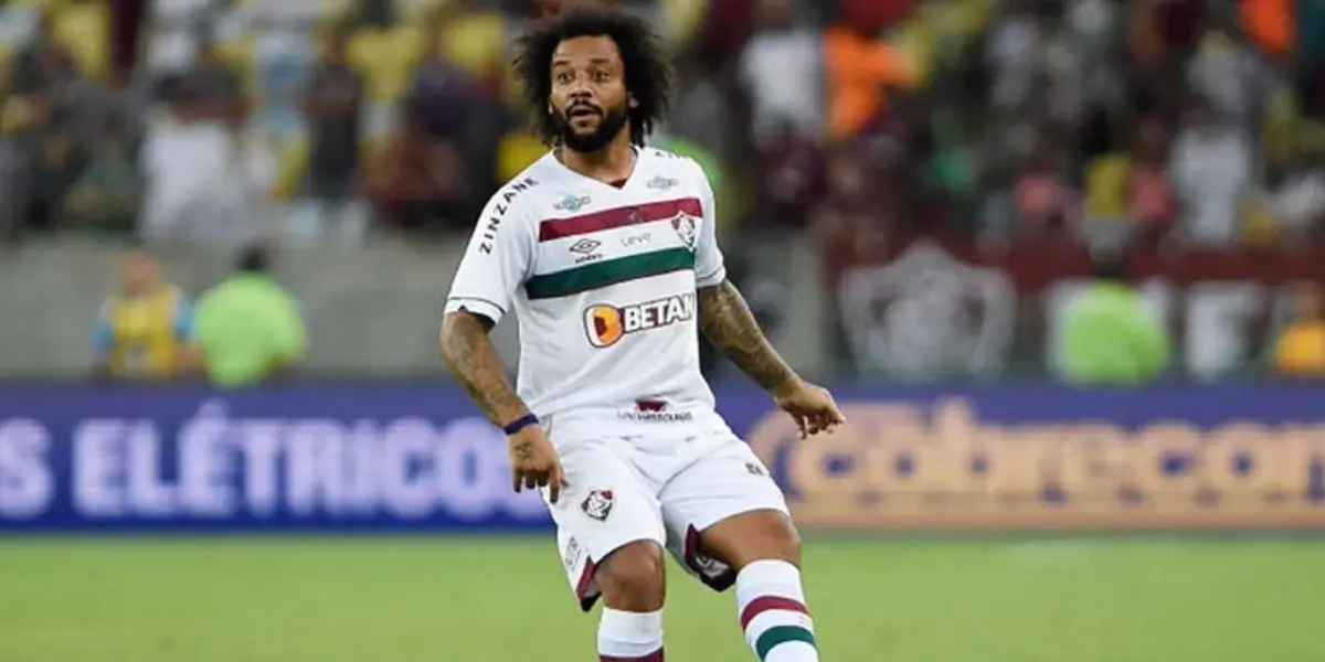El lateral izquierdo brasileño Marcelo se retiró del partido local por lesión en Fluminense.