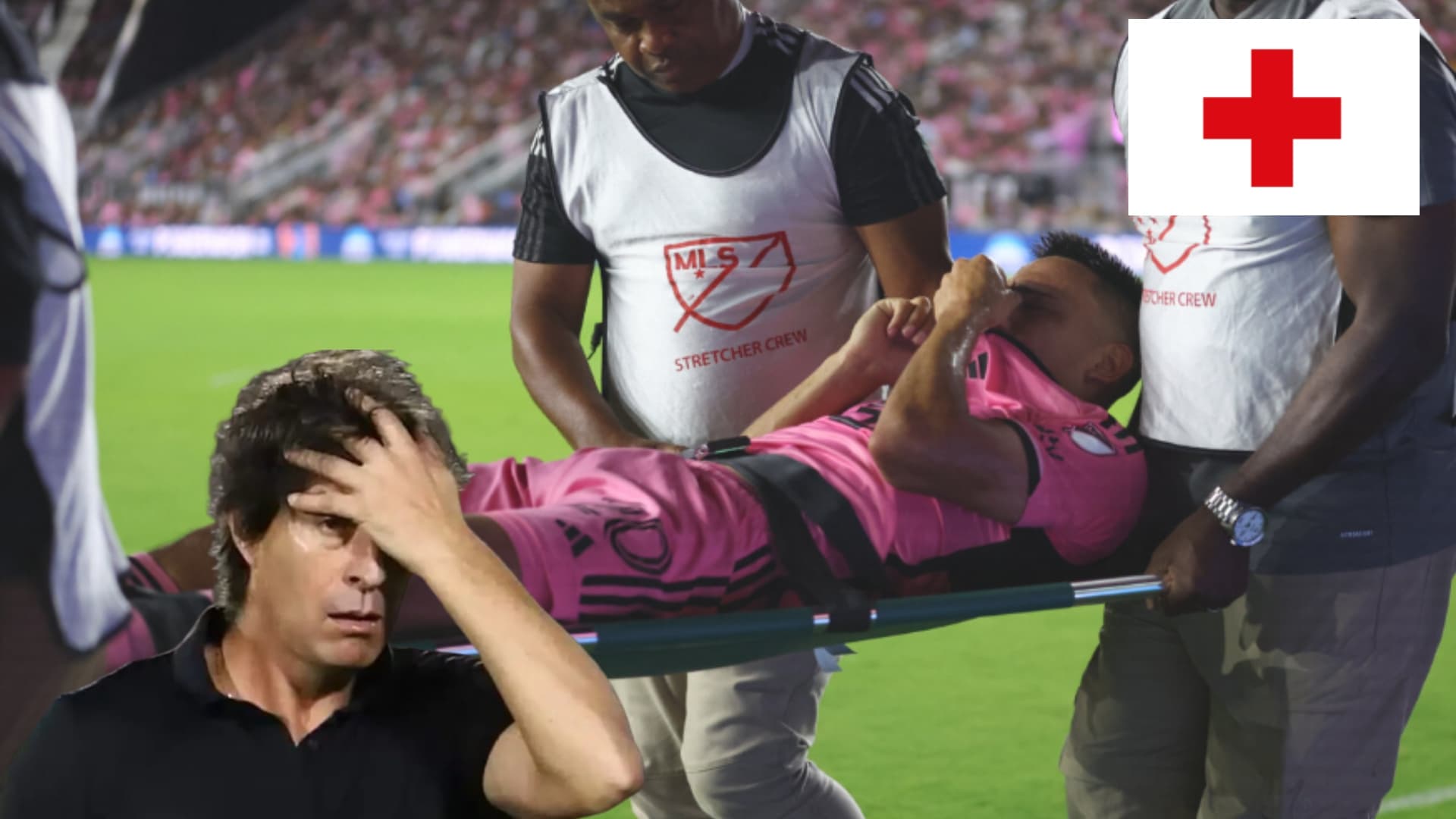 El mediocampista sufrió una fuerte lesión que le impidió completar el partido