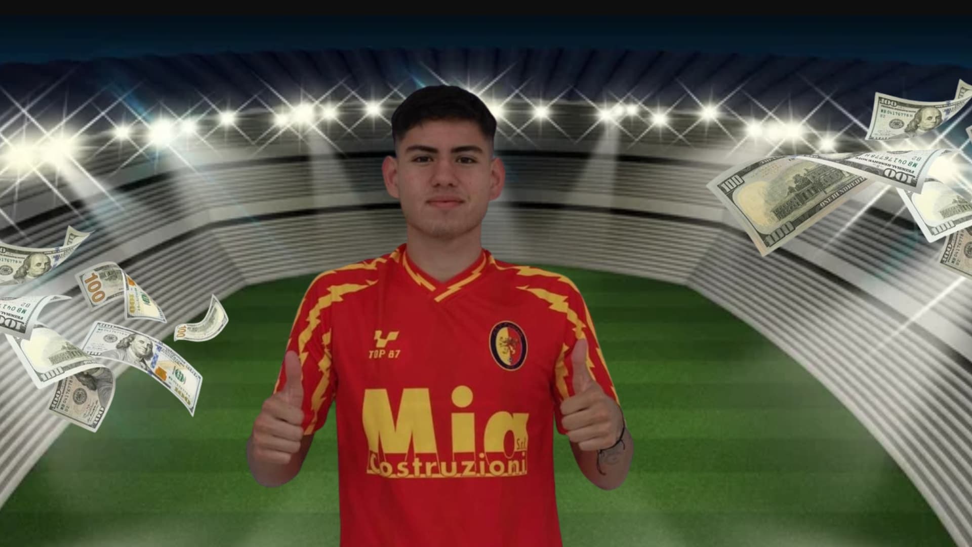 El paraguayo con la camiseta del Génova