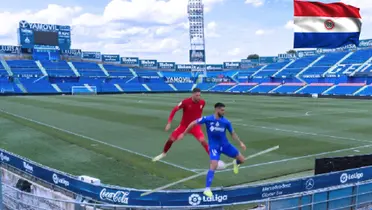 El paraguayo jugó todo el partido en el equipo de Getafe