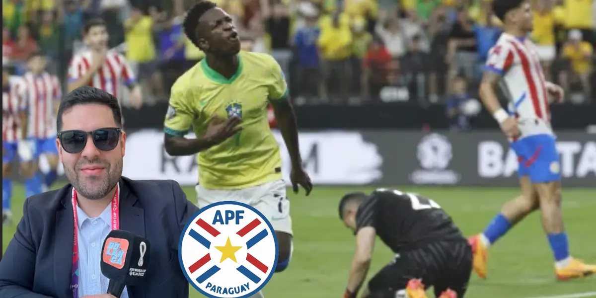 El periodista Jorge Vera y el partido de Paraguay