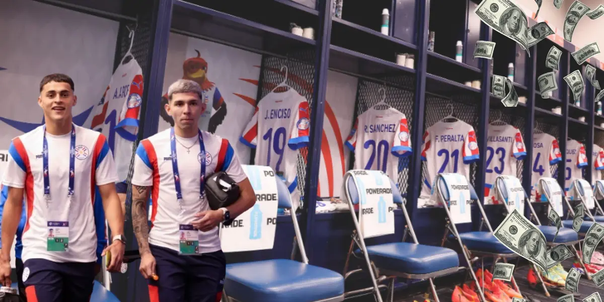 Enciso y Sosa llegando al vestuario albirrojo