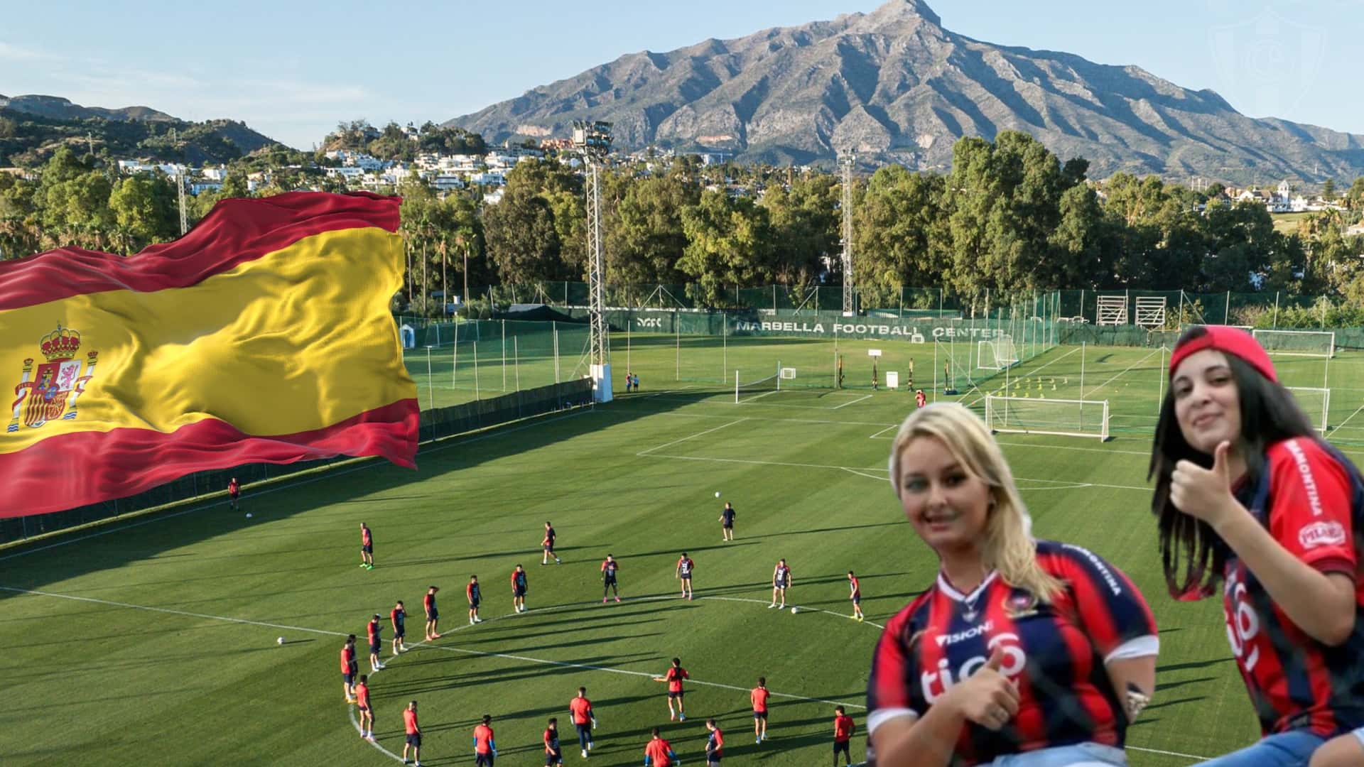 Entrenamiento de Cerro Porteño en Málaga