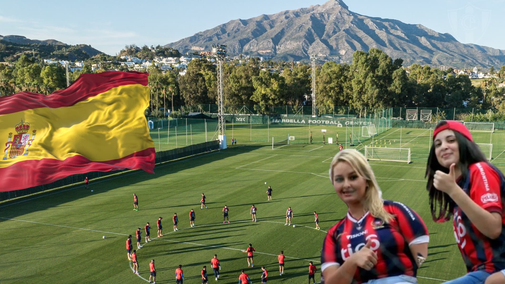 Entrenamiento de Cerro Porteño en Málaga