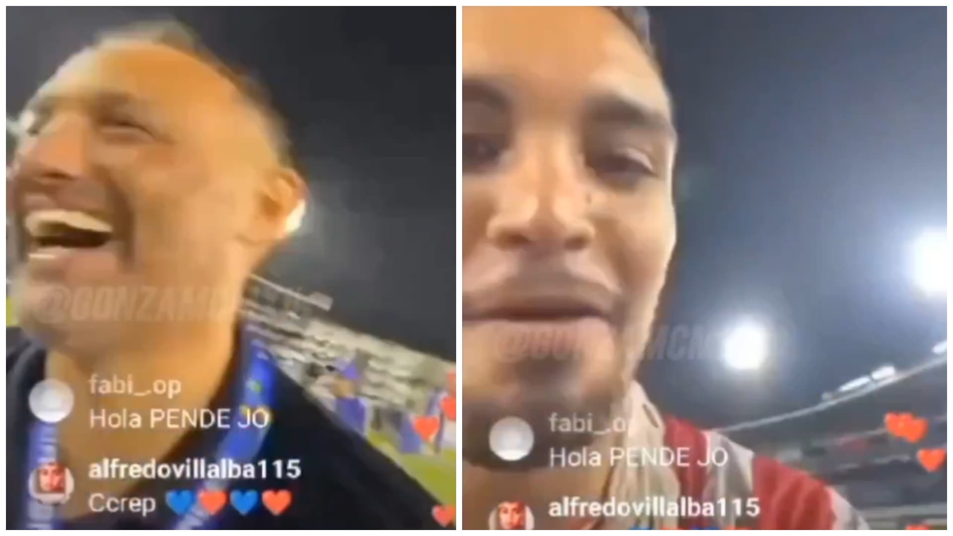 Fabrizio recordó a Diego la semifinal en Copa Libertadores 2011