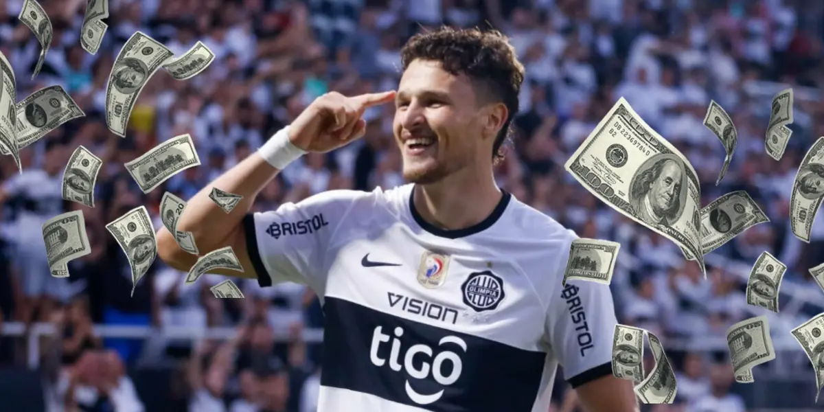 Facundo Bruera con la camiseta franjeada