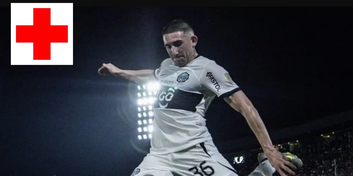 Facundo Zabala con la camiseta de Olimpia