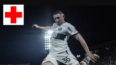 Facundo Zabala con la camiseta de Olimpia