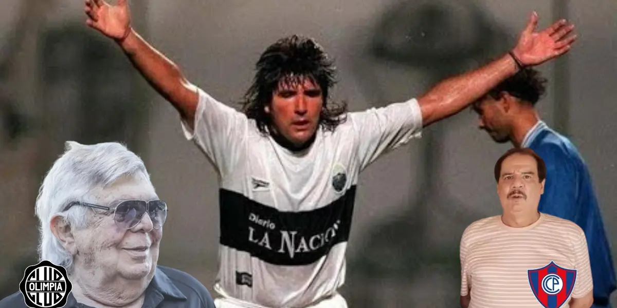 Félix Torres con la camiseta de Olimpia