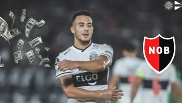 Fernando Cardozo con la camiseta de Olimpia