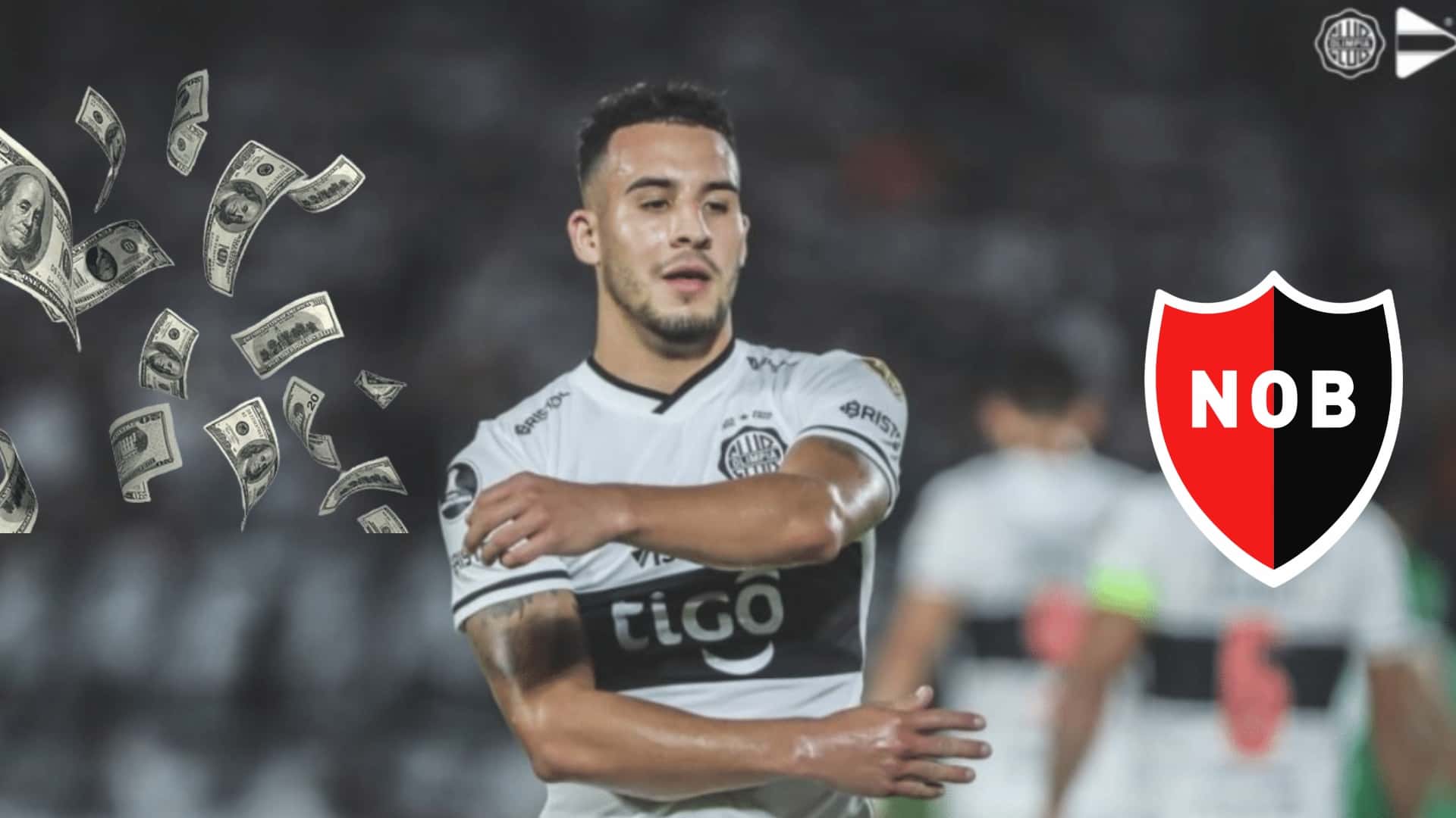 Fernando Cardozo con la camiseta de Olimpia