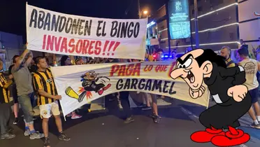 Hinchas de Guaraní se manifiestan en contra de un político