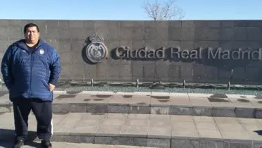 Humberto García en las instalaciones de Real Madrid