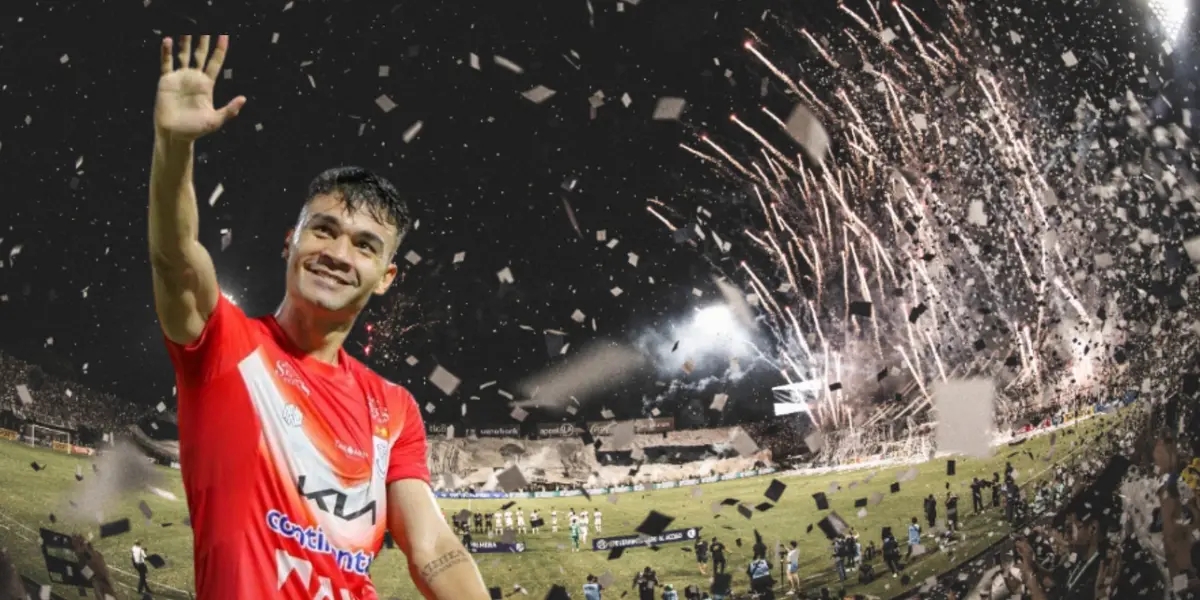 Iván Valdez marcó ante Olimpia y lo festejó