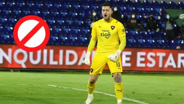 Jean Fernandes con la camiseta de Cerro Porteño